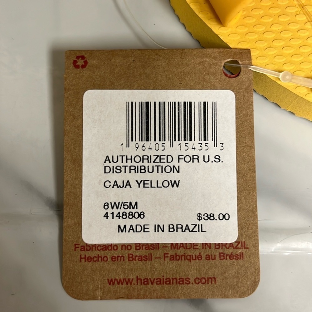 Havaianas Yellow Women's Sandals - Picture 4 of 4